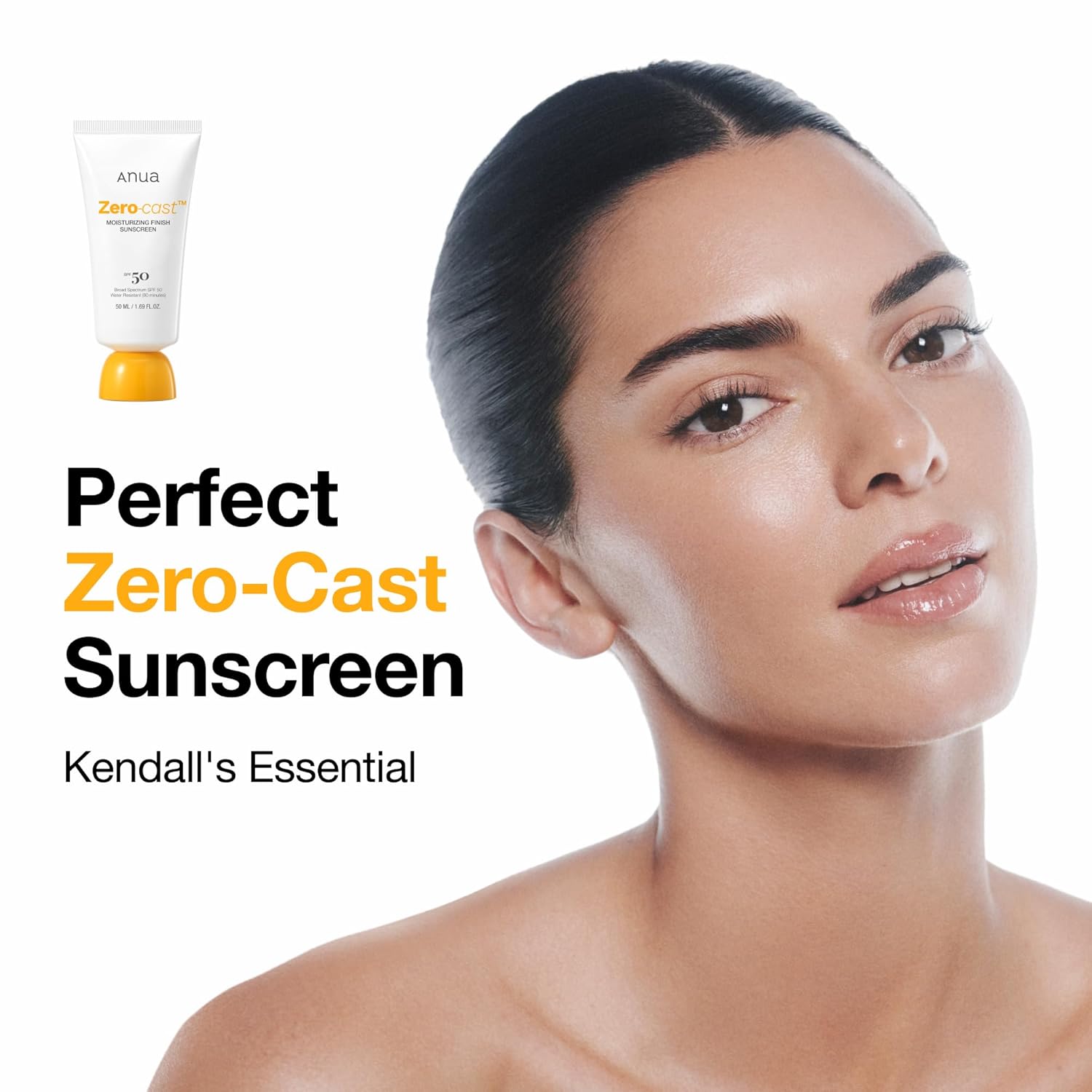Anua Zero-Cast Moisturizing Sunscreen SPF 50, 1.69 fl oz
