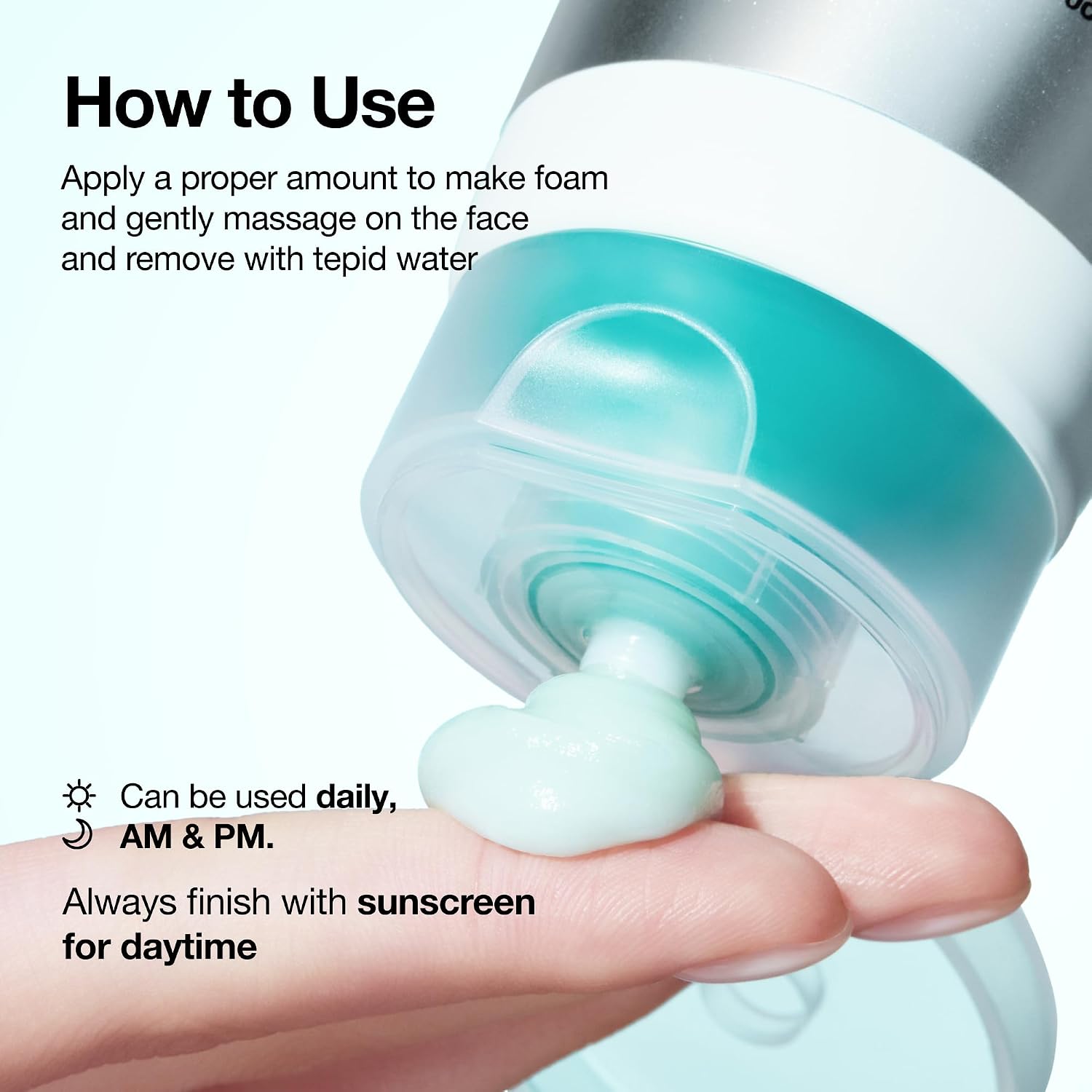 Anua PDRN Hyaluronic Acid Moisturizing Cleansing Foam, 5.07 fl oz