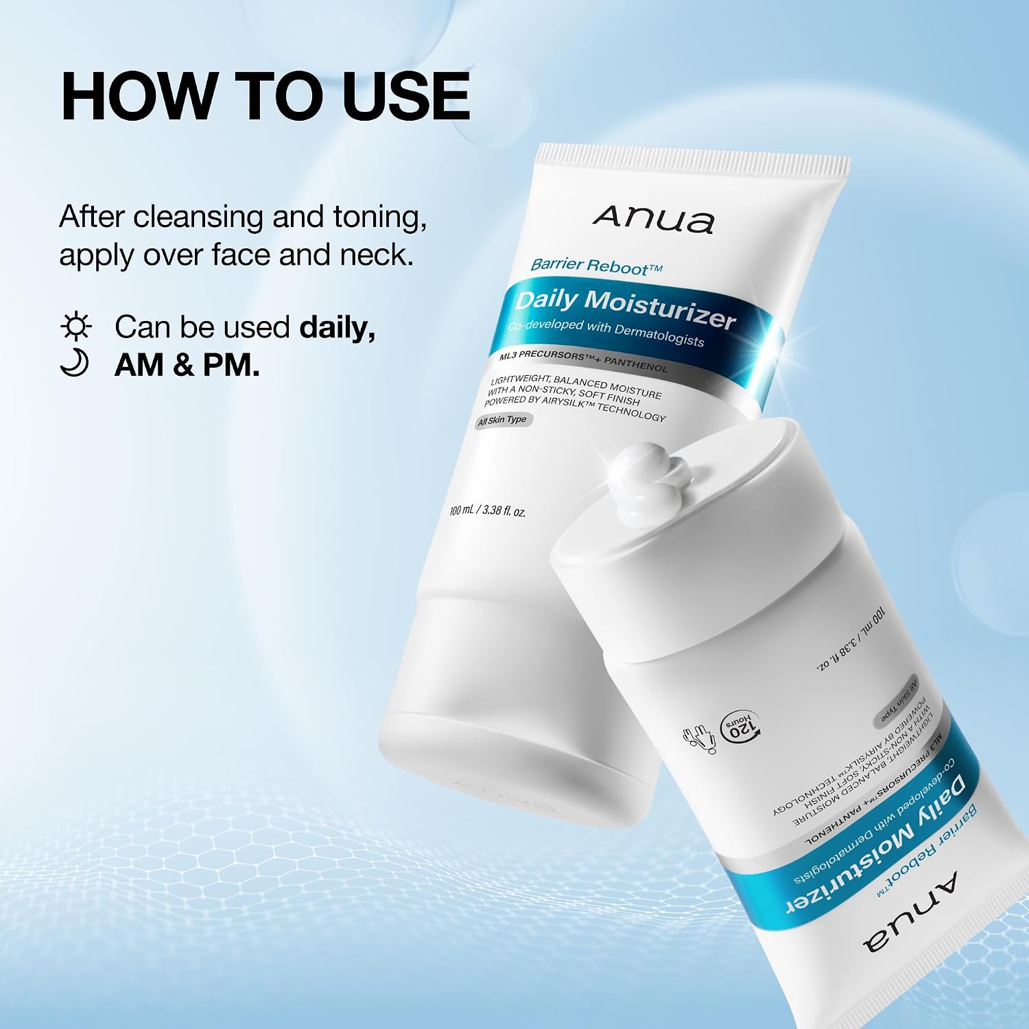 Anua Barrier Reboot Daily Moisturizer, 3.38 fl oz