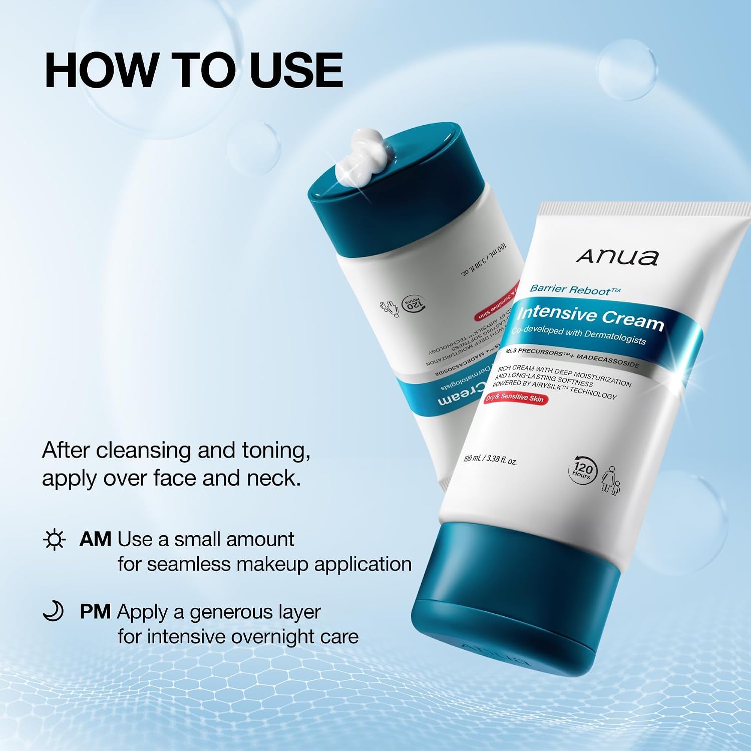 ANUA Barrier Reboot Intensive Cream, 3.38 fl oz
