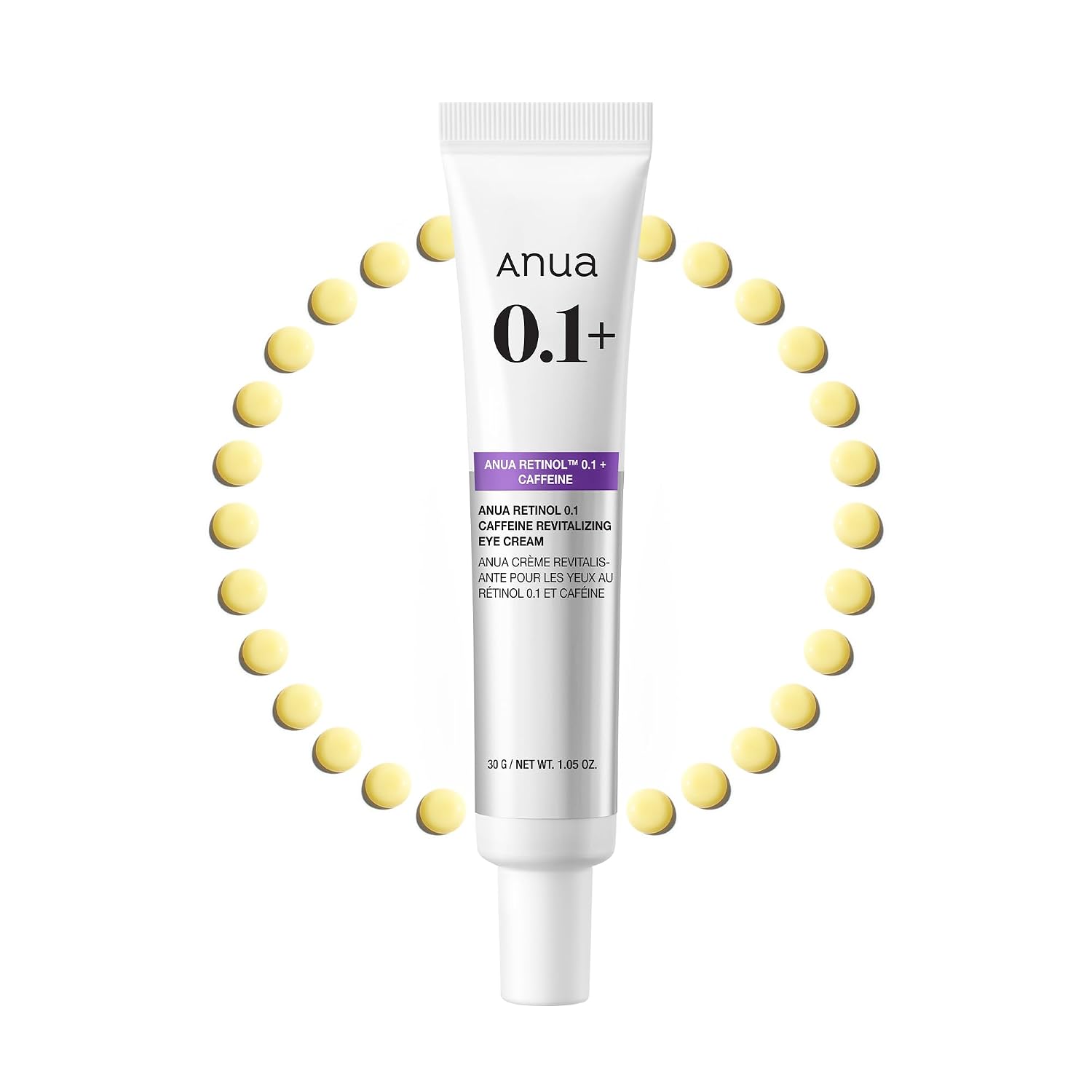 Anua Retinol 0.1 Caffeine Revitalizing Eye Cream, 1.05 fl oz