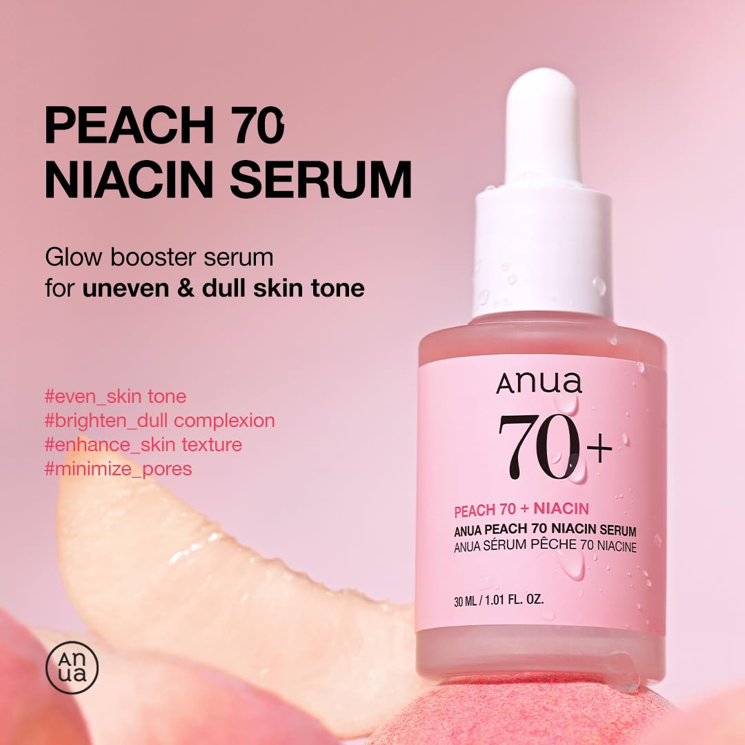 Anua Peach 70 Niacinamide Serum, 1.01 fl.oz