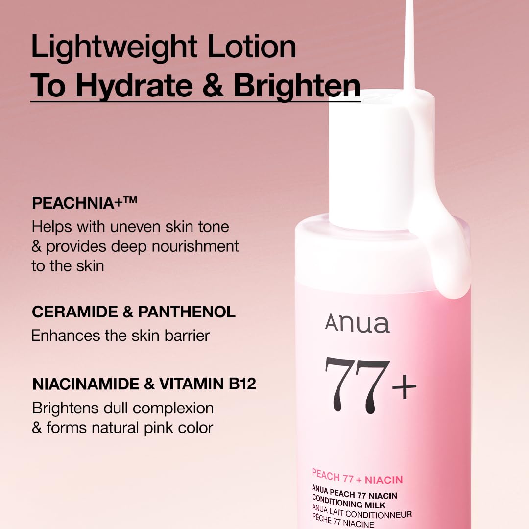 Anua Peach Niacinamide Conditioning Lotion, 5.06 fl.oz
