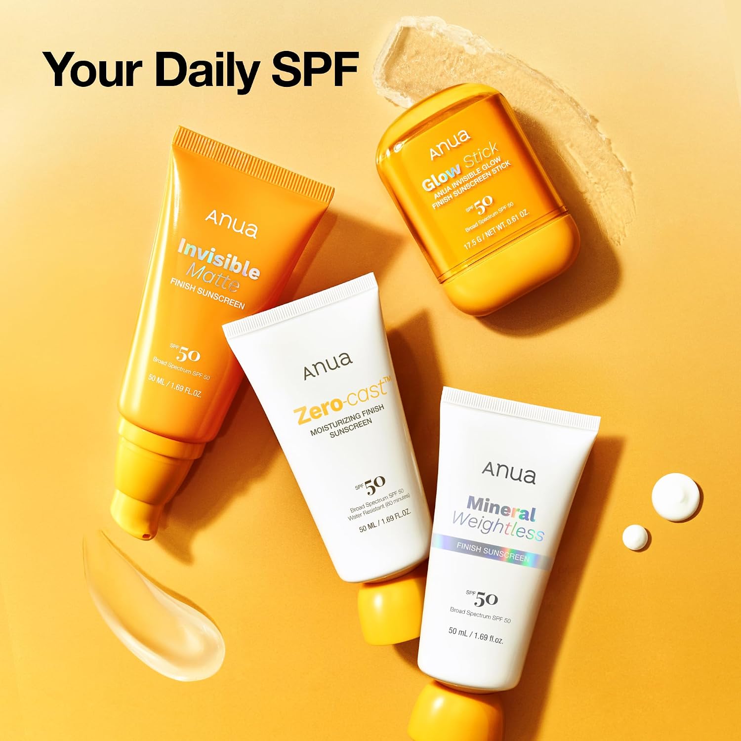 Anua Mineral Weightless Finish Sunscreen SPF 50, 1.69 fl oz