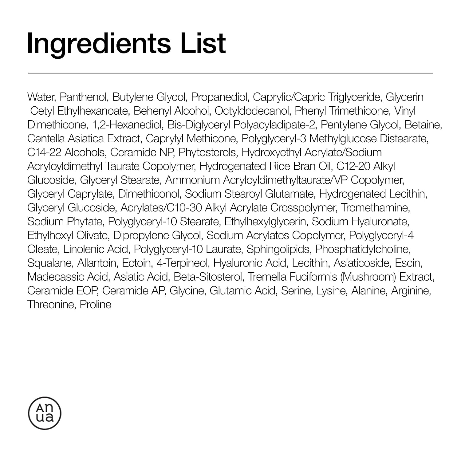 ANUA 3 Ceramide Panthenol Moisture Barrier Cream, 3.38 fl oz