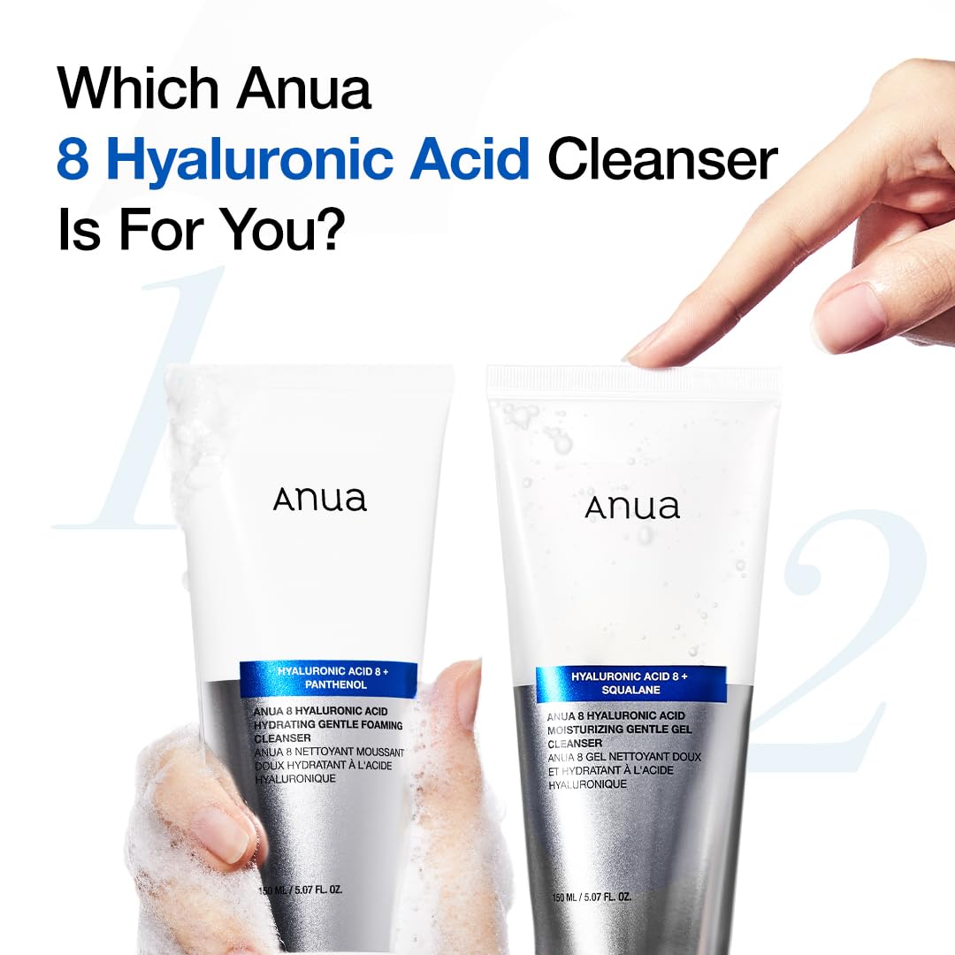 Anua Moisturizing Gentle Gel Cleanser, 5.07 fl oz