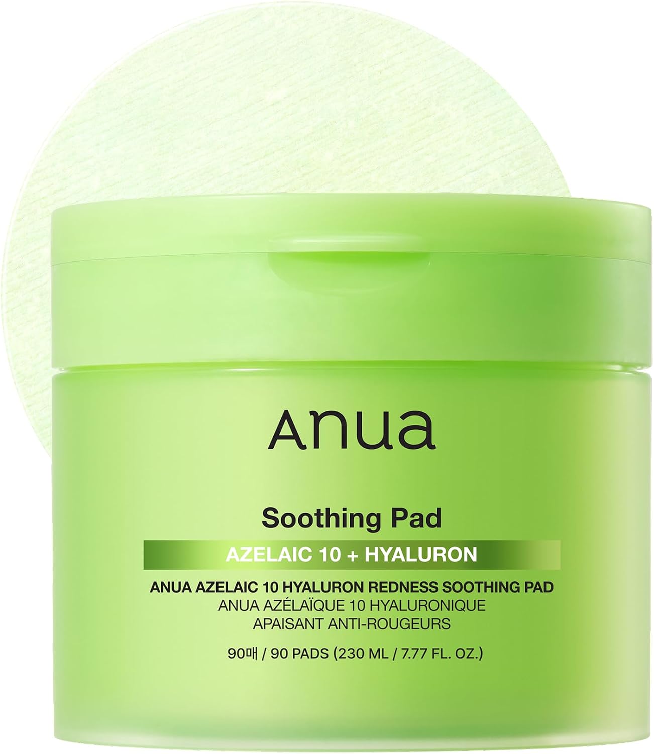 Anua Azelaic Acid 10 Hyaluronic Acid Soothing Toner Pads, 90 Pads