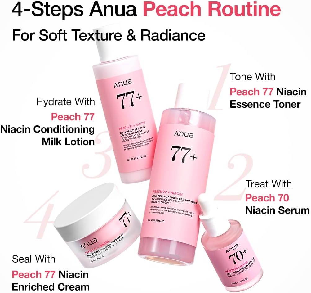 Anua Peach 77 Niacin Essence Toner, 8.45 fl oz
