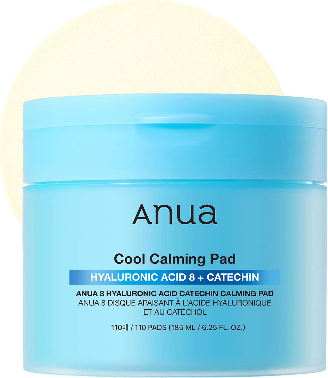 Anua 8 Hyaluronic Acid Catechin Calming Pad, 110 Pads