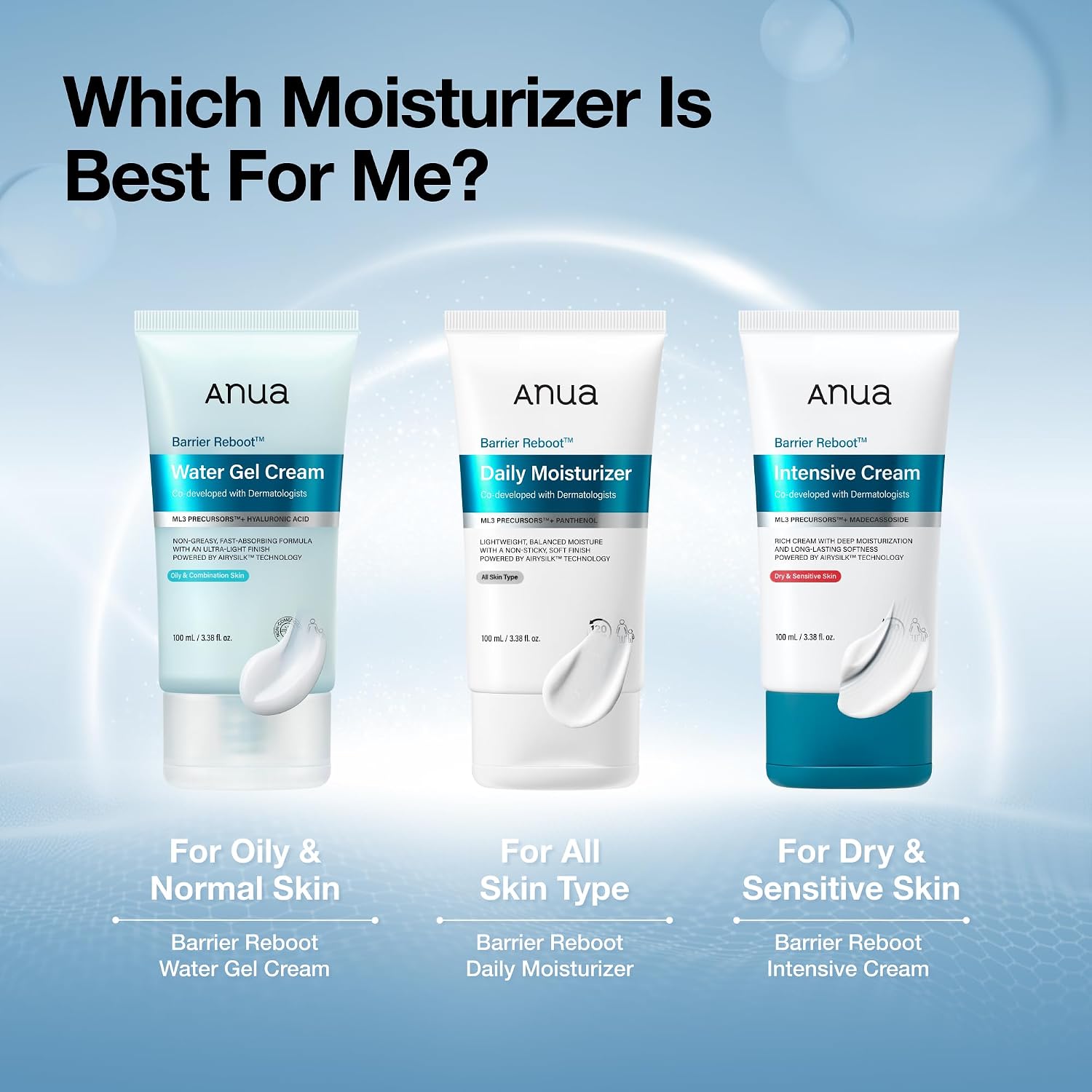 ANUA Barrier Reboot Water Gel Cream, 3.38 fl oz