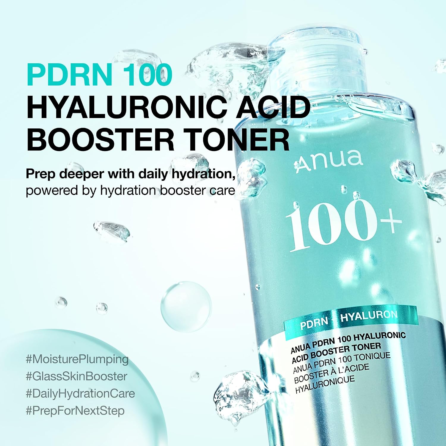Anua PDRN 100 Hyaluronic Acid Booster Toner, 8.45 fl oz