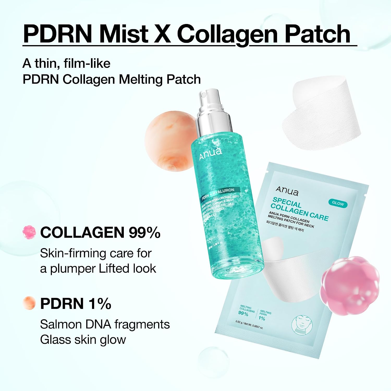 Anua PDRN Collagen Melting Patch for Neck, 0.02g x 4ea