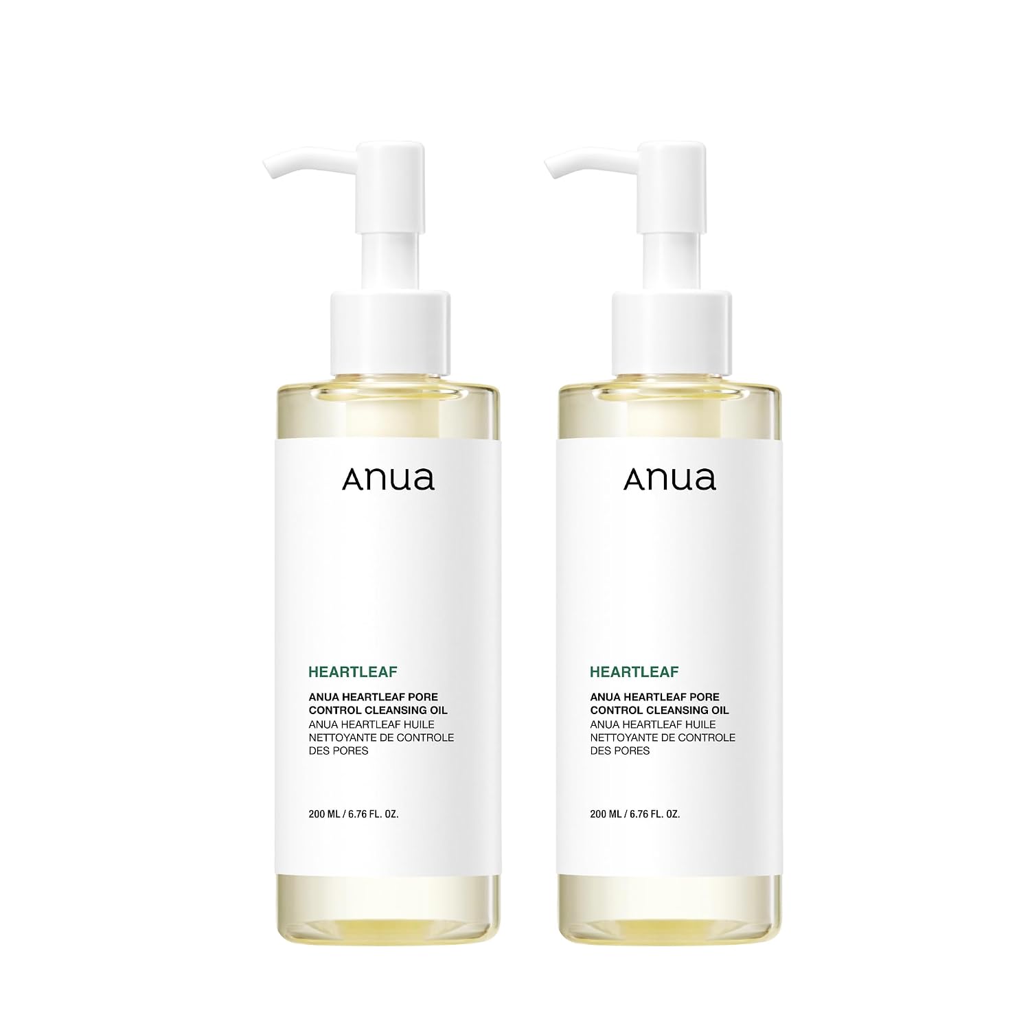 ANUA Heartleaf Pore Control Cleansing Oil, 6.76 fl oz, Pack of 2