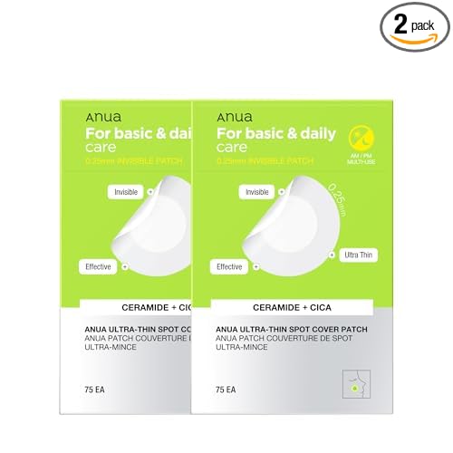 ANUA Ultra-Thin Spot Cover Patch, 75 Counts, Pack of 2