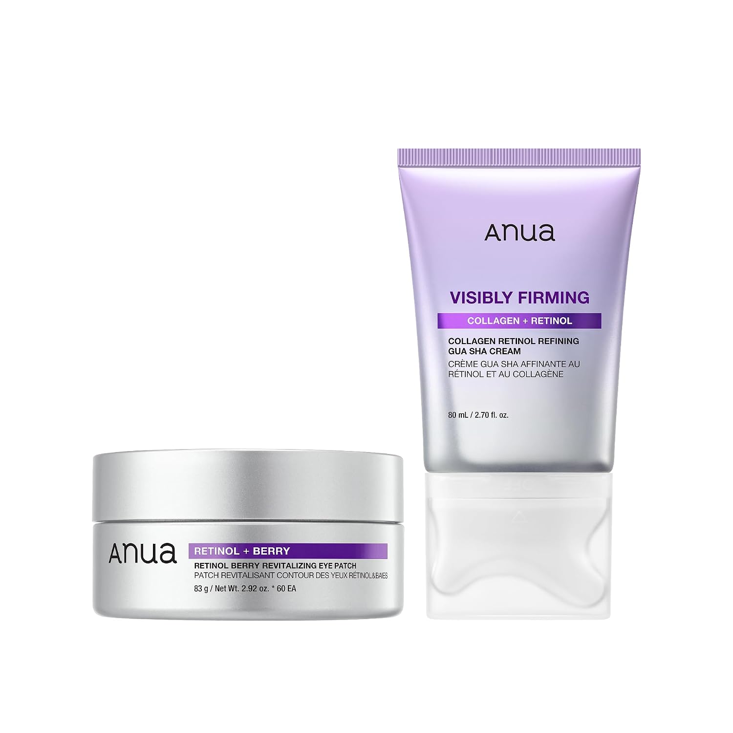 Anua Retinol Eye Patch & Gua Sha Cream Duo